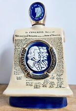 Rare Old Mr. Boston 1976 New Hampshire Old Man Declaration Independence Decanter picture