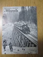 WESTERN PACIFIC MILEPOSTS August 1960 50 Years of Passengers Magazine This is a picture