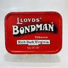 Lloyds Bondman Rich Dark Virginia Blend 50g Tobacco Tin Tobacciana Tin B picture
