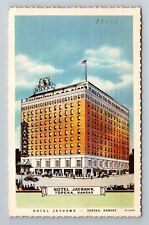 Topeka KS-Kansas, Hotel Jayhawk, Advertisement, Vintage c1935 Souvenir Postcard picture