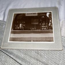 Antique Mounted Photo: E. A. Spear Exhibit Booth @ the Fair Selling Dishes China picture