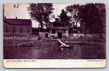 c1905 Yates Boat House Mohawk River Schenectady New York P106A picture