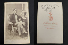 Van Eelde, Wiesbaden, Count Friedrich August Ludwig von Bismarck Vintage Card of picture