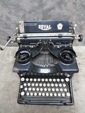 Vintage ROYAL No 10 Glass Key Typewriter Beveled Glass Antique picture