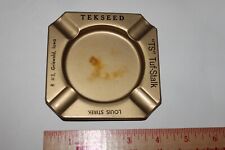 Vintage Tekseed Ashtray TS Tuf-Stalk Griswold Iowa picture