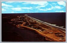 Postcard  Aerial View of Wallops Island VA. part of Wallops Station  NASA   B 25 picture