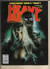Heavy Metal Magazine VF  (Nov 1993) Schultheiss/ Vince's Eden. Horror cover picture