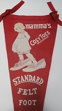 Original Mammas Cosy Toes 1920s Wool Advertising Pennant Rare picture