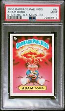 1986 Topps Garbage Pail Kids Series 1 UK Minis ADAM BOMB 8a Checklist Card PSA 9 picture