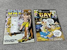 GAY COMIX #1 and #2, 1980 Underground LGBTQA Comics Kitchen Sink Originals picture