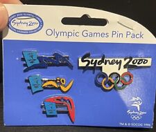 Vintage Olympic Games Pin Pack Sydney 2000 4xpin Rare Made In Taiwan picture