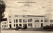 1940'S. HIGH SCHOOL. BOZEMAN, MONT. POSTCARD. BQ14 picture