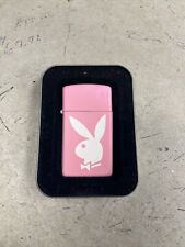 Vintage Playboy Bunny Head Logo Pink Slim Zippo Lighter. Rare picture