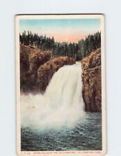 Postcard Upper Falls Of The Yellowstone Park, Wyoming picture