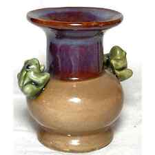 Lovely Small Vintage Majolica Double Frog Vase , about 4.5”  Excellent condition picture
