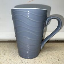 STARBUCKS 2014 Wavy Textured Lavender Blue/Gray 13 oz Coffee Mug / Latte Cup picture