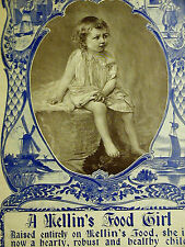 A. Mellin's Food Girl BOSTON BABY FOOD DOLIBER-GOODALE CO. 1896 Print Ad Matted picture
