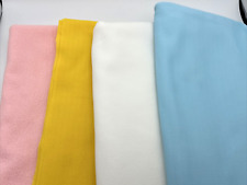 Lot of 4 Vintage 1960-70s Polyester Double Knit Fabric Pieces Clothing picture