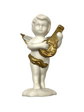 RUSS angelic treasures porcelain angel figurine BOY PLAYING LUTE  picture
