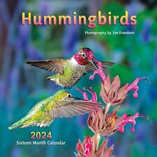2024 Wall calendar with photography of Hummingbirds 12x12 inches picture