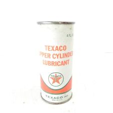VINTAGE TEXACO SUPER CYLINDER LUBRICANT 4 FL OZ CAN FULL DATED 12-63 PRE OWNED  picture