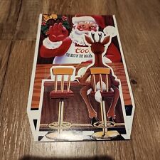 Vintage Adolph Coors Beer 3D Table Foldout Santa Christmas Reindeer NOS Advertis picture