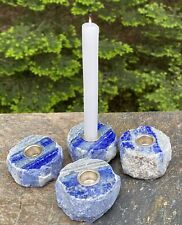 Blue Lapis Lazuli Candle Holder  Intuition Protection 29485E picture