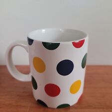 HUDSONS BAY Company HBC Green Yellow Red Blue ICONIC Polka Dots  Coffee Mug  picture