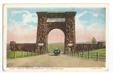 WY Postcard Yellowstone Park Arch Northern Entrance  c1920s picture