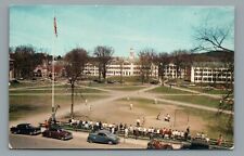 Students Softball Game Old Cars Dartmouth College Hanover, NH Vintage Postcard picture