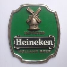 vintage HEINEKEN wall hanging advertising sign, c.1965—9½” x 8½”—very good cond. picture