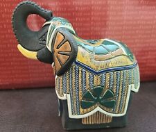 Vintage DeRosa Rinconada Collection Large Elephant 8” Tall Signed Multi Color picture