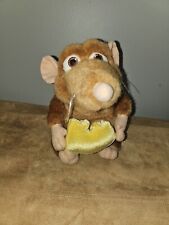 Ratatouille Emile plush Disney Store Pixar rat stuffed animal holding cheese 8