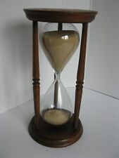 Antique Wooden Hourglass Sand Timer  Maritime Nautical Decor 9