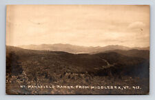RPPC Scenic View of Mt Mansfield Range from Middlesex Vermont VT Postcard picture