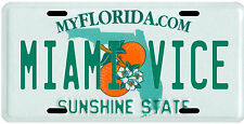 Miami Vice TV show movie Florida aluminum License plate picture