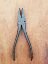Vintage HSB & CO  Rev-o-noc  Electrical Pliers Electrician Nice Patina  picture