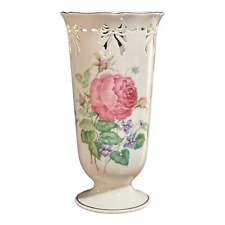 Lenox Vase - Victorian Collection with Rose Pattern and Ribbon picture