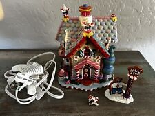 LEMAX Sugar 'N Spice Sweet-Tooth Cottage Lighted Christmas House + Bus Stop picture