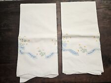 Vintage Embroidered Pillowcases - Pair picture