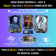 Topps Star Wars Card Trader 2024 BASE SERIES 2 DAY 3 GOLD SILVER BRONZE Tier 8+ picture