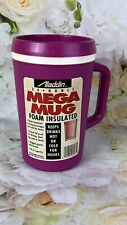 Aladdin Mega Mug 1993 NEW 34oz Capacity Pinkish Purple Cute Color Foam Insulated picture