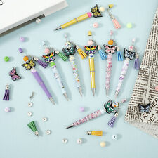 12Pcs Beadable Pen Set Assorted Plastic Bead Pens with Lobster Buckle FlEYO picture