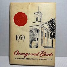 Alabama Marion Military Institute Vintage 1959 Orange And Black Yearbook picture