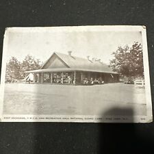 Vintage RPPC Post Exchange Y.M.C.A. Rec Hall Pine Camp Great Bend NY Postcard picture