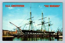 Boston MA-Massachusetts, USS Constitution, Navy Yard, Antique, Vintage Postcard picture