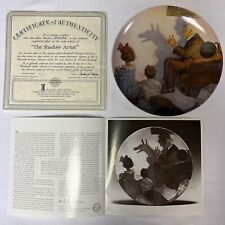 Norman Rockwell The Shadow Artist 1987 Collector Plate Limited Edition Knowles picture
