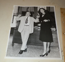 Circa Mid 1940's Mayor of San Antonio, Tx Meeting Miss San Antonio, Vicki York picture