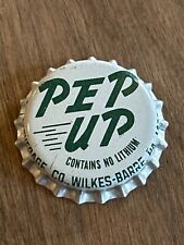 One vintage unused Pep Up cork-lined soda bottle cap. Wilkes barre picture