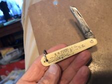 Vntg SCHRADE Say It With Flowers RUSSIN NYC Celluloid Handls Pocket Knife w Bail picture